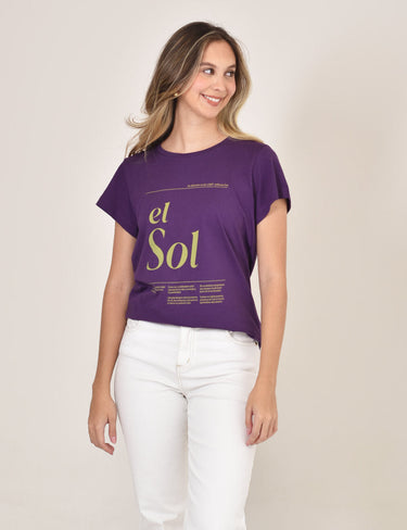 T-shirt Sun - Morado