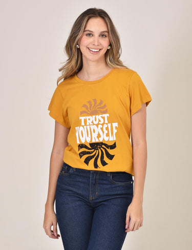 T-shirt Trust - Mostaza