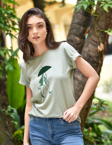 T-shirt Women - Lluvia - Verde